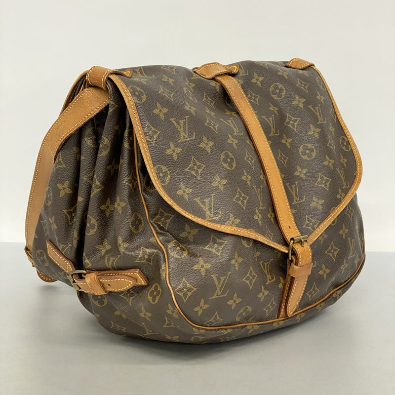 ルイヴィトン ソミュール 35 モノグラム ショルダーバッグ ショルダー千切れ有 LOUIS VUITTON ルイヴィトン ショルダーバッグ モノグラム ソミュール