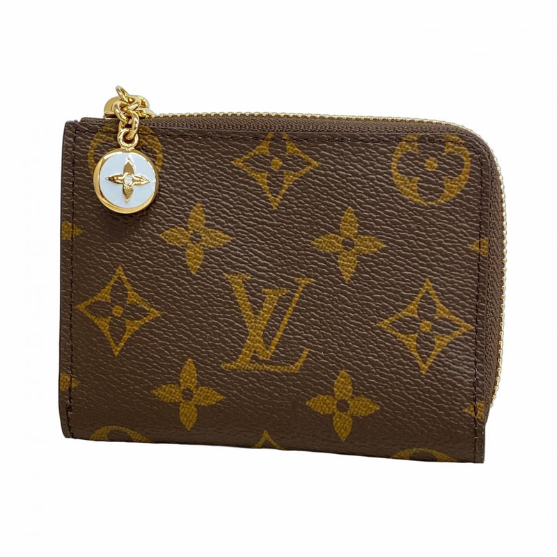 【極美品】ルイヴィトン　ポルトフォイユキュベット　モノグラム　ケース　茶色 極美品】ルイヴィトンポルトモネキュベットモノグラムコインケース茶色