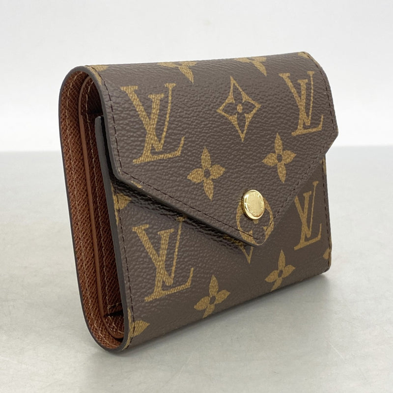 Louis Vuitton 三つ折り財布 ブラウン LV ルイ・ヴィトン コンパクト 三つ折り財布 レディース ブラウン