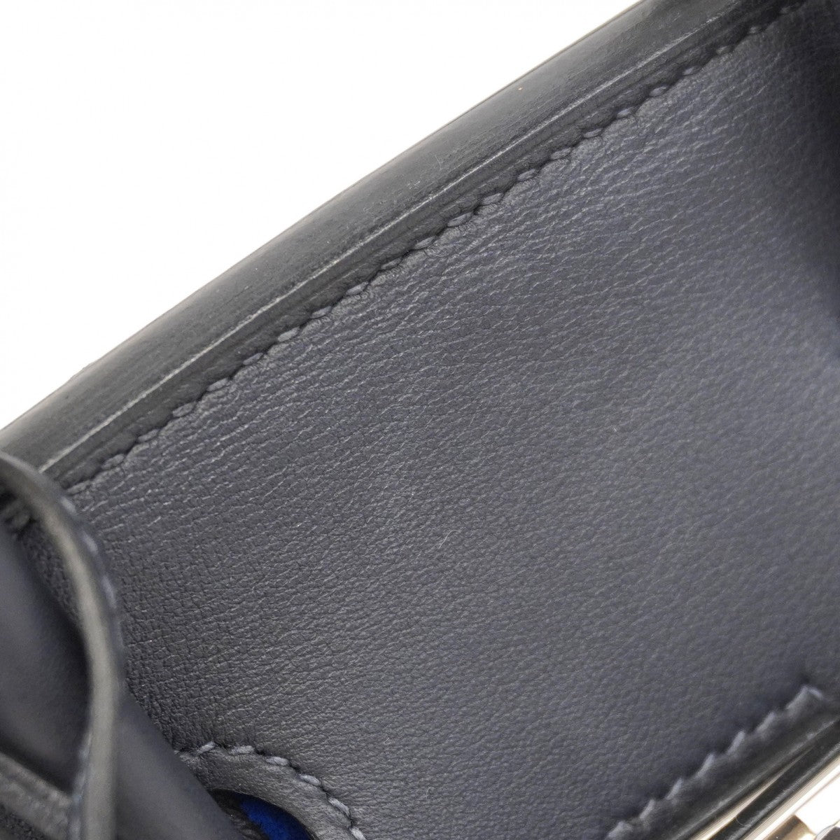 ★SALE【5oc1109-3-e-g】エルメス ハンドバッグ バーキン25コートアコート スイフト タフタージュ キャバン/ブルーサフィール シルバー金具 B刻印【中古】レディース