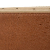 ★SALE【5oe1123-3-h-g】エルメス ハンドバッグ ケリーギリーズ32 オーストリッチ マロンフォンセ/エトリュクス/ムース シャンパンゴールド金具 □Q刻印 2wayバッグ【中古】レディース
