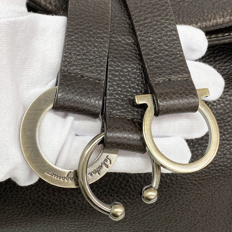 5oc1414】サルヴァトーレフェラガモ ハンドバッグ ガンチーニ レザー