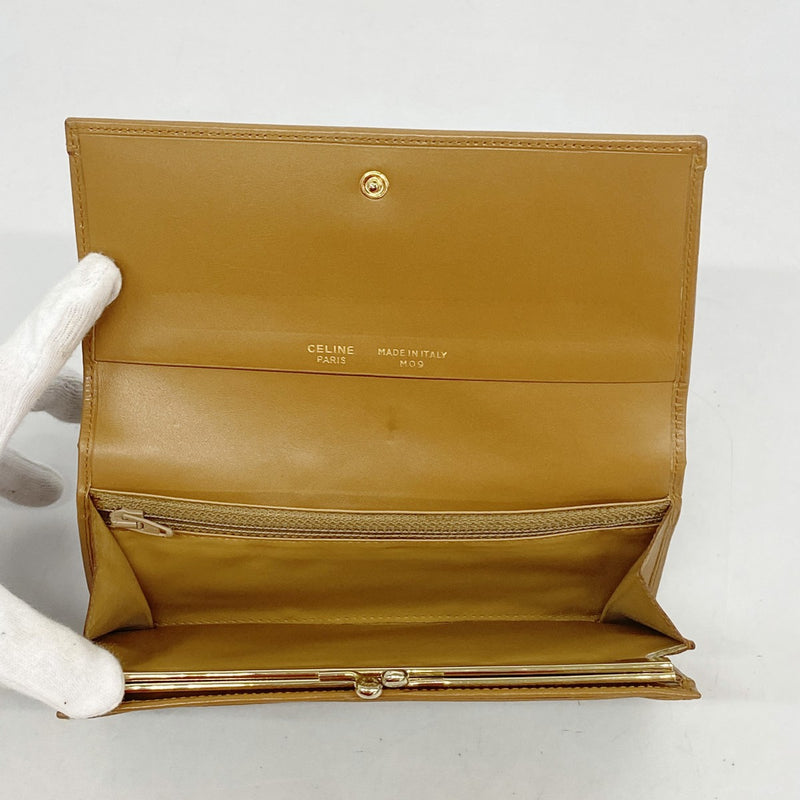 CELINE　セリーヌ　長財布　財布　マカダム　ダーク　ブラウン CELINE(セリーヌ) macadam pattern long wallet マカダム 長財布 M13