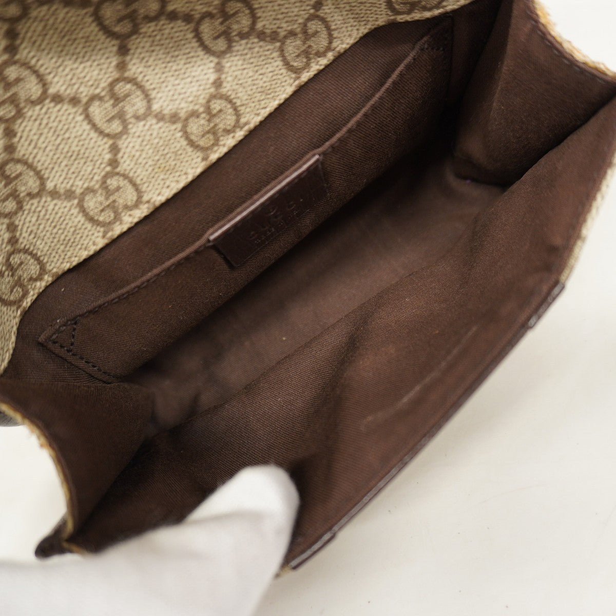 5oc1802】グッチ ウエストバッグ GGスプリーム/シェリーライン 152597