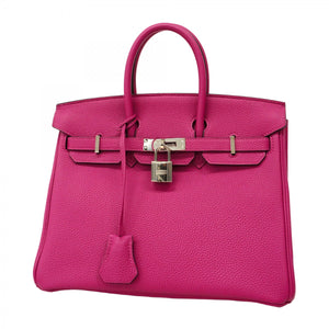 ★最終価格★SALE【5oc1978-e】エルメス ハンドバッグ バーキン25 トゴ ローズパープル シルバー金具 C刻印【中古】レディース
