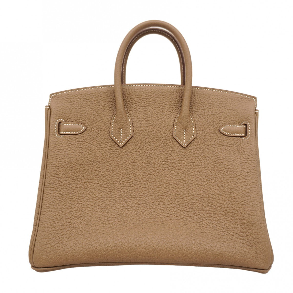 ★最終価格★SALE【5oc2033-g-h】エルメス ハンドバッグ バーキン25 トゴ エトゥープ シルバー金具 W刻印【中古】レディース