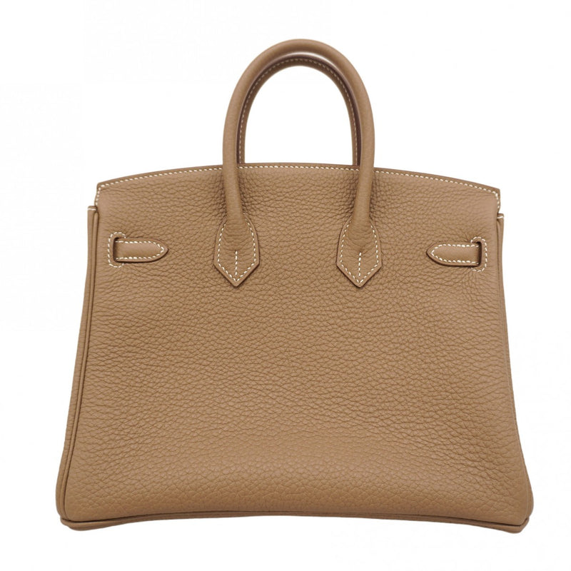 ★最終価格★SALE【5oc2033-g-h】エルメス ハンドバッグ バーキン25 トゴ エトゥープ シルバー金具 W刻印【中古】レディース