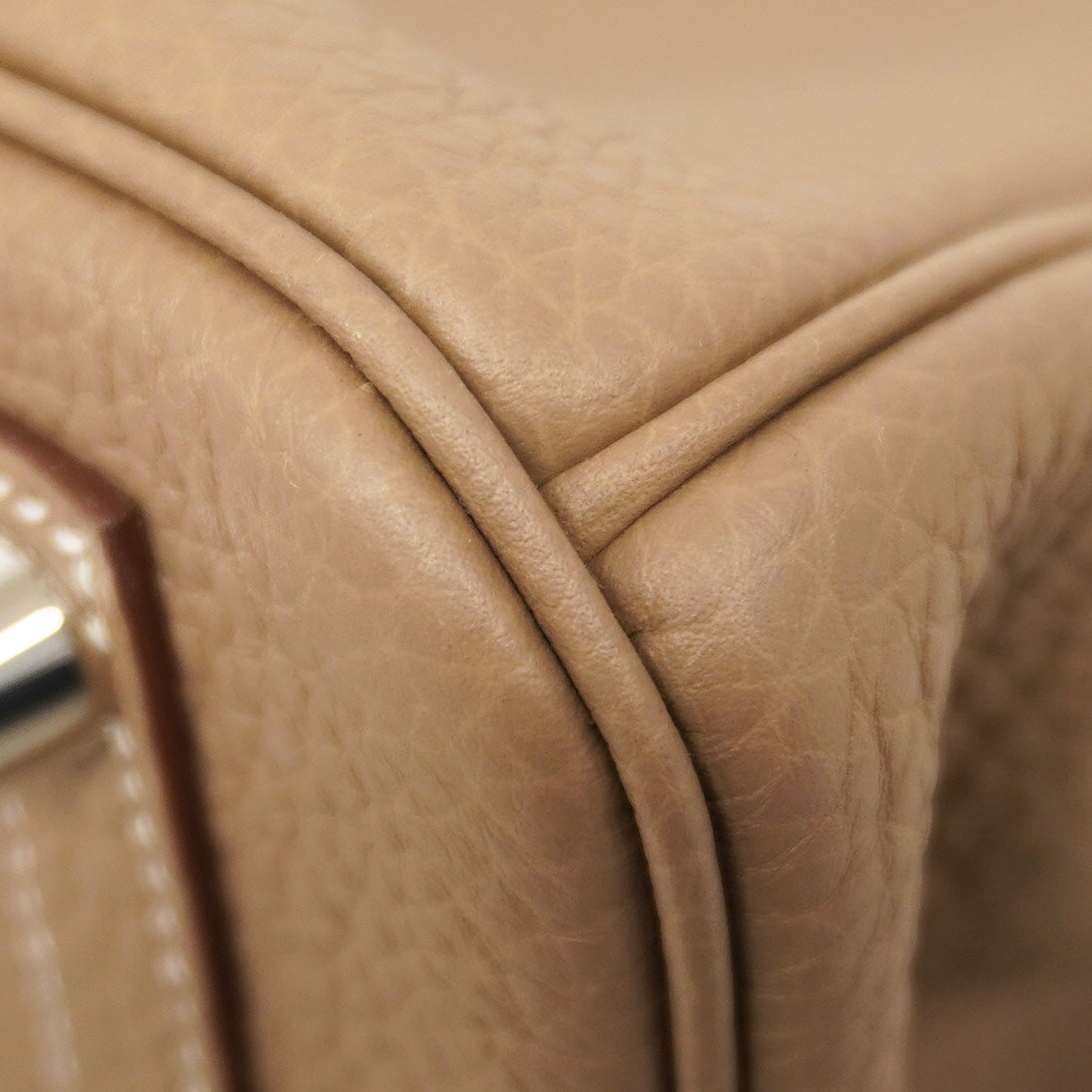 ★最終価格★SALE【5oc2033-g-h】エルメス ハンドバッグ バーキン25 トゴ エトゥープ シルバー金具 W刻印【中古】レディース