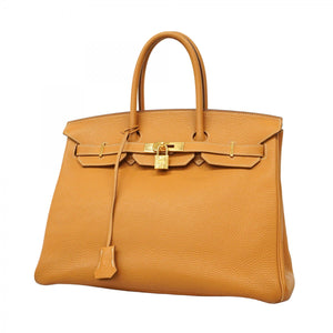 ★最終価格★SALE【5oc2081-h】エルメス ハンドバッグ バーキン35 トゴ カリー ゴールド金具 □R刻印【中古】レディース