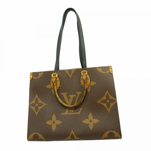 ★最終価格【5oc2085-h】ルイヴィトン トートバッグ モノグラム･ジャイアント リバース オンザゴーMM M45321 ブラウン 2wayバッグ【中古】レディース