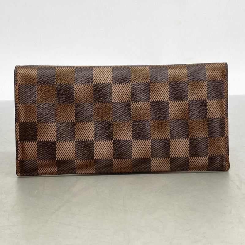 5oc2654】ルイヴィトン 三つ折り長財布 ダミエ ポルトフォイユ
