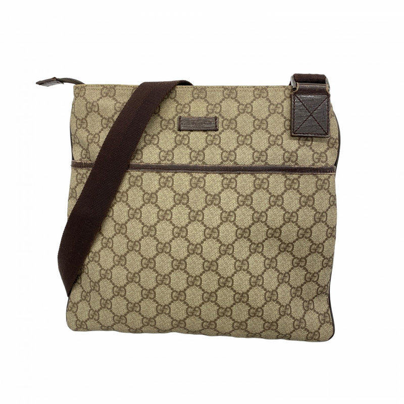 新品未使用 GUCCI グッチ GGスプリーム ショルダーバッグ PVC 5oc2676】グッチ ショルダーバッグ GGスプリーム 141626 PVC ブラウン