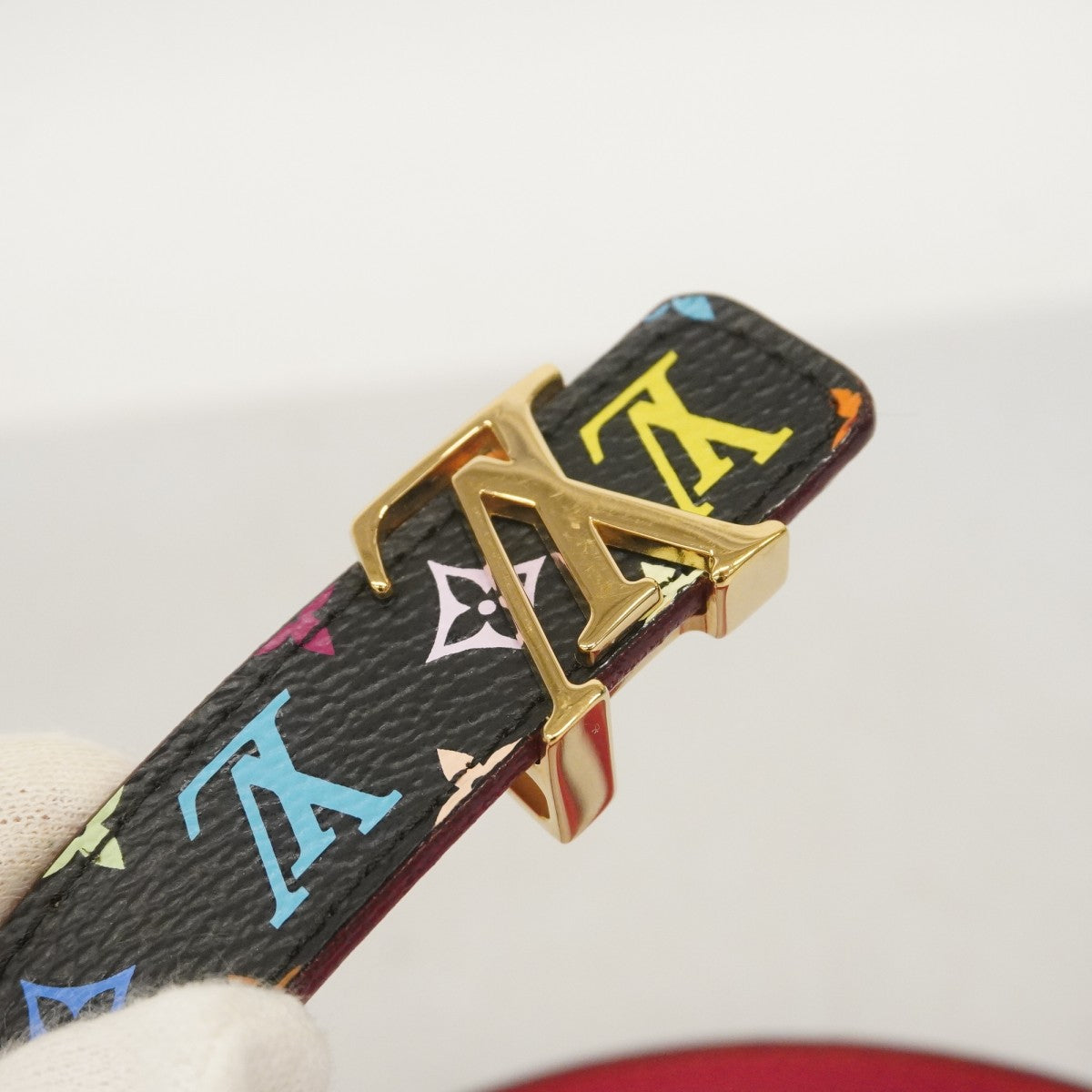 5oc2687】ルイヴィトン ベルト モノグラム・マルチカラー サンチュール