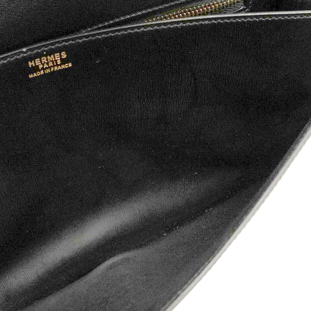5oc2704-h】エルメス クラッチバッグ リディ ボックスカーフ ブラック