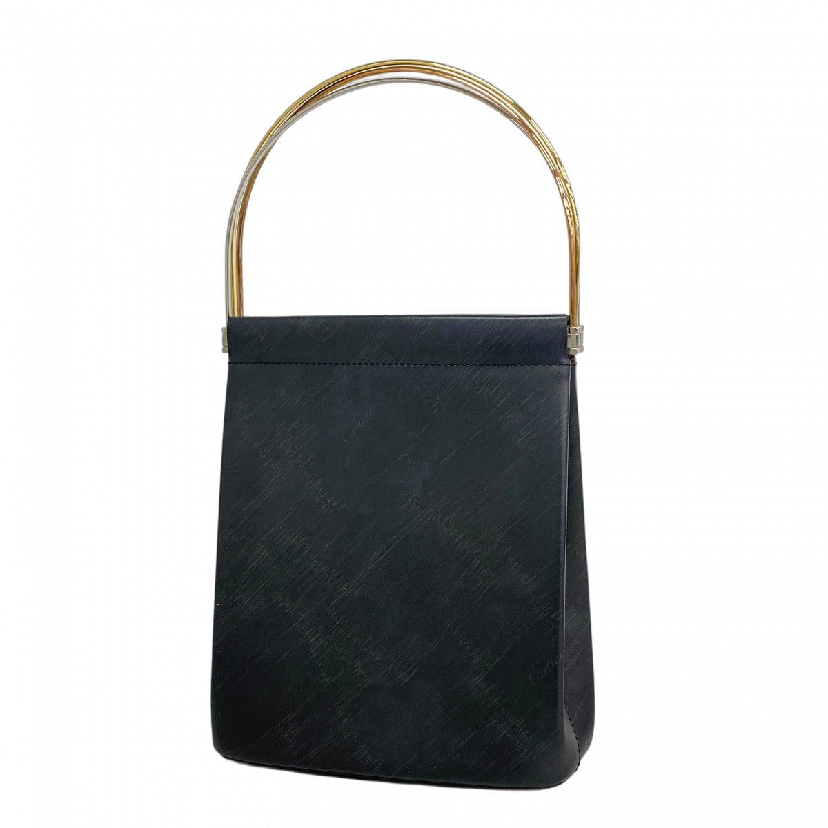 Cartier カルティエ　バック ゴールド 革ブラック Cartier 極 美品 箱 袋付 CARTIER カルティエ パンサー パンテール