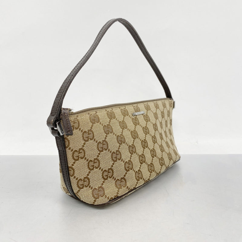 5oc2886】グッチ ポーチ GGキャンバス 07198 キャンバス ベージュ