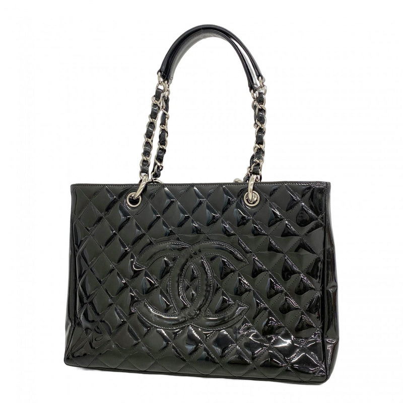 ！美品！　CHANEL シャネル　ブラック　シルバー　レザー CHANEL Matelassé/／ シルバーチェーンがブラックレザーに馴染む、至高