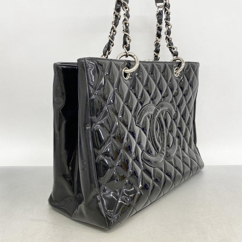 5oc2907-h】シャネル トートバッグ マトラッセ チェーン パテント