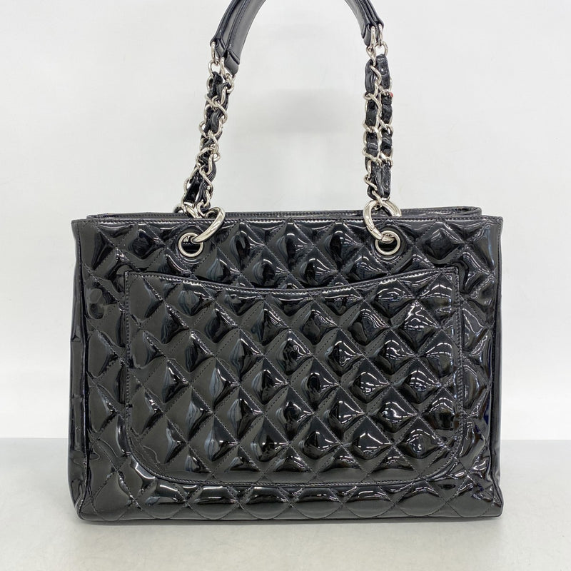 5oc2907-h】シャネル トートバッグ マトラッセ チェーン パテント
