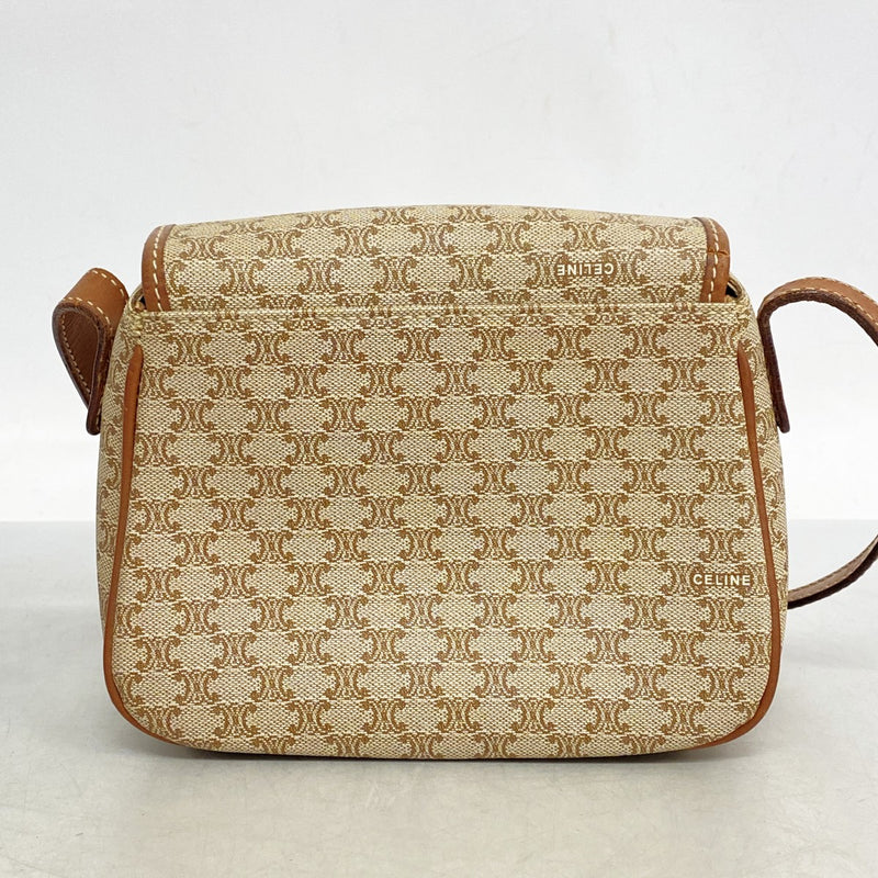 【入手困難】セリーヌ☆ショルダーバッグ マカダム トリオンフ PVC ベージュ 5oc2912-r】セリーヌ ショルダーバッグ マカダム PVC ベージュ