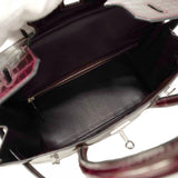 ★SALE【5od1116-1-h-g】エルメス ハンドバッグ バーキン30 ニロティカス ブルゴーニュ シルバー金具 □O刻印【中古】レディース