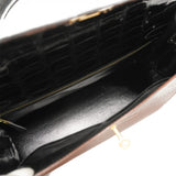 ★在庫処分★最終価格★SALE【5od1116-3-h-g】エルメス ハンドバッグ ケリー32 トリコロール アリゲーター ブラウン ブラック グレー ゴールド金具 〇V刻印【中古】レディース
