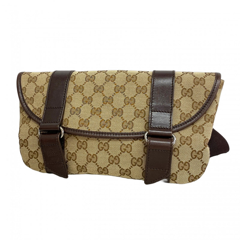 GUCCI ウエストポーチ　GGキャンバス GUCCI グッチ GGウエストバッグ ウエストポーチ 斜め掛け ボディバッグ