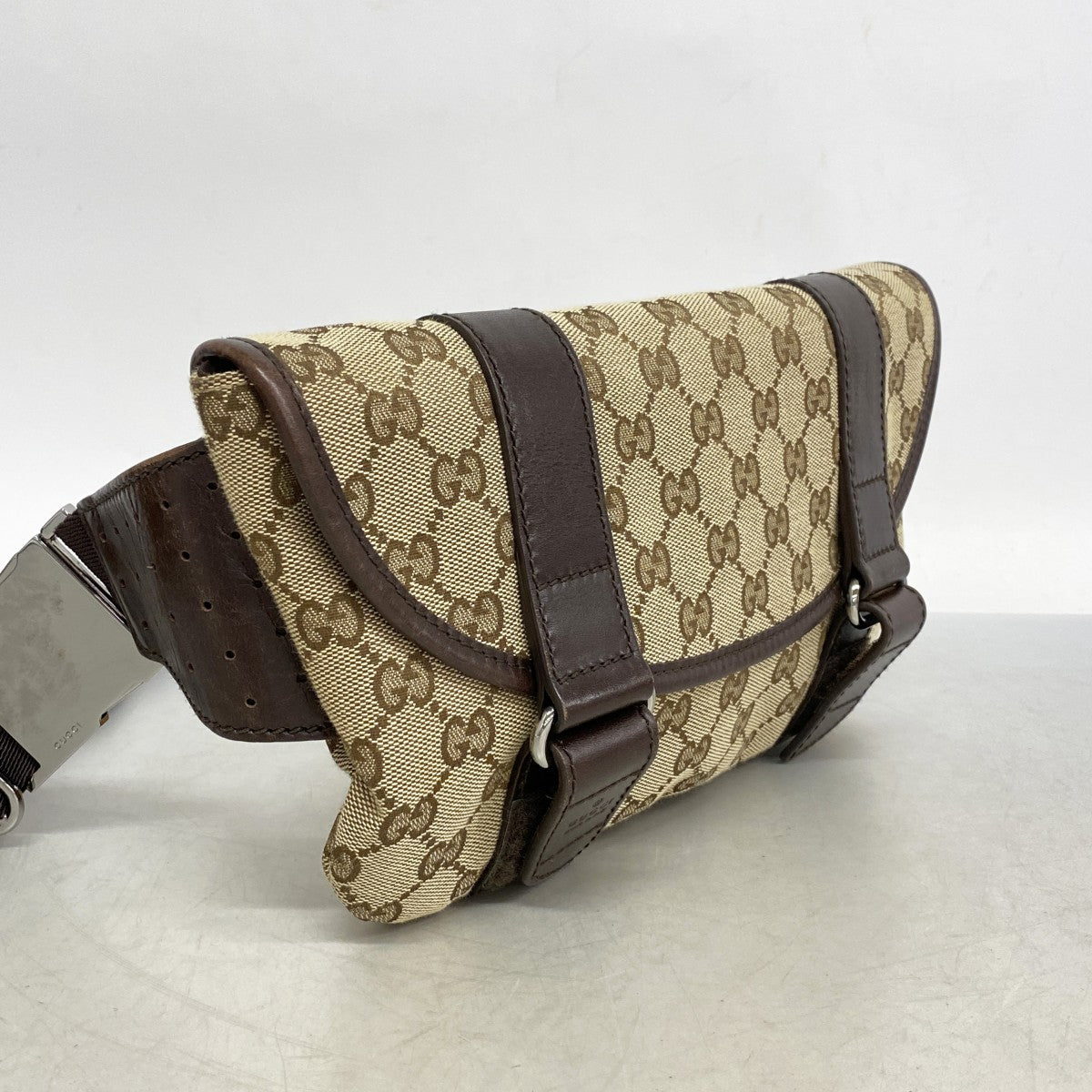 5od2988】グッチ ウエストバッグ GGキャンバス 145851 キャンバス