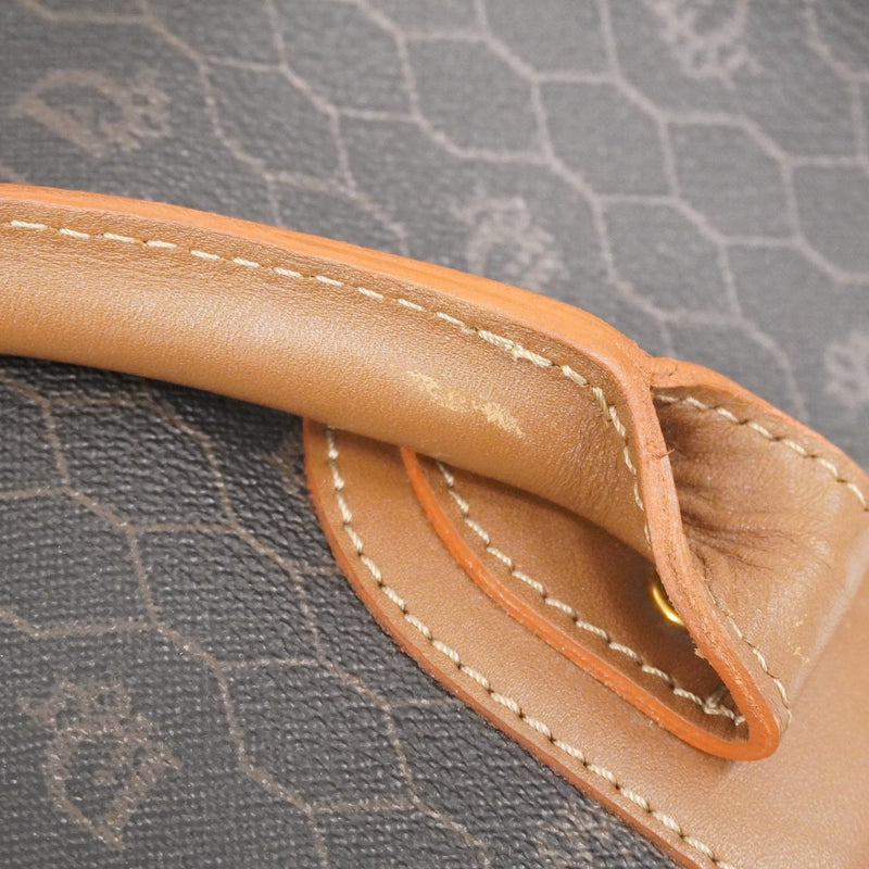 5od3049】クリスチャンディオール ボストンバッグ ハニカム PVC グレー