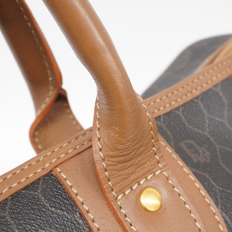 ディオール ハニカム柄 レザー ボストンバッグ ハンドバッグ 旅行かばん グレー DIOR ハニカム柄ボストンバッグ | Hedy