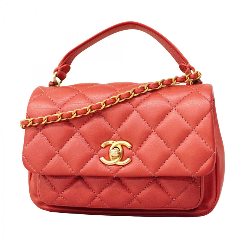 5od3302-h】シャネル ハンドバッグ マトラッセ チェーン レザー ピンク