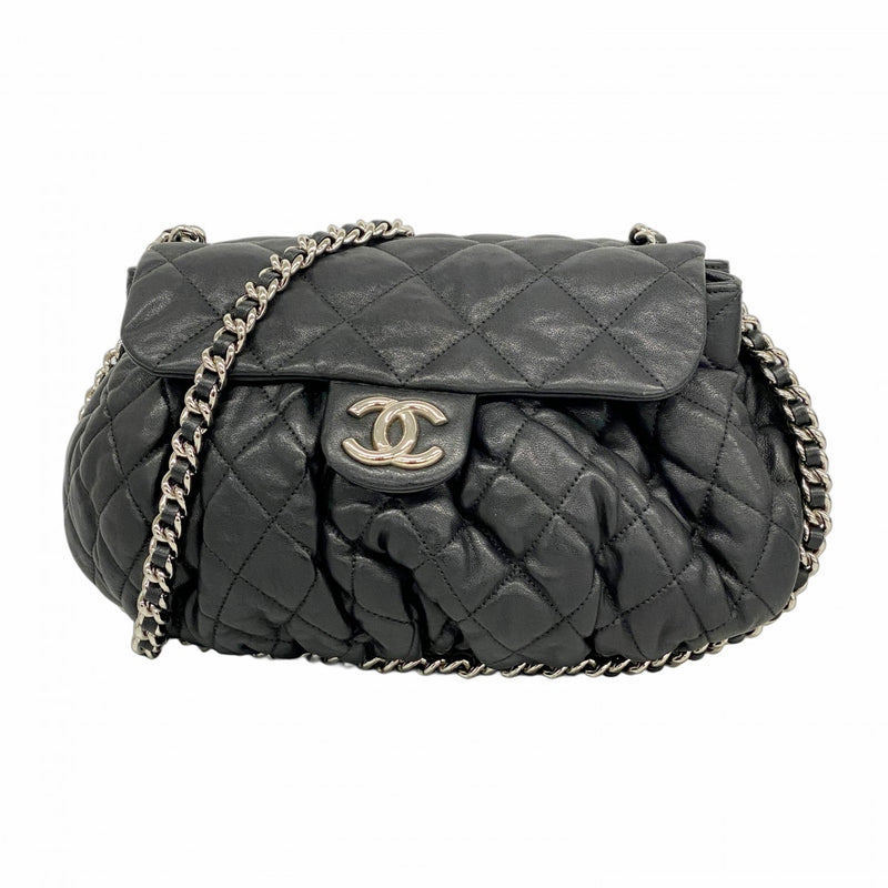 シャネル　マトラッセ フルフラップ　ラムスキン　チェーン　ショルダーバッグ 5od3447-h】シャネル ショルダーバッグ マトラッセ チェーンショルダー