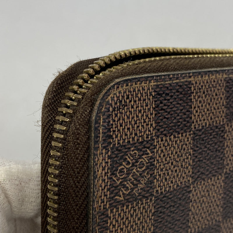 5od3464】ルイヴィトン 長財布 ダミエ ジッピーウォレット N60015