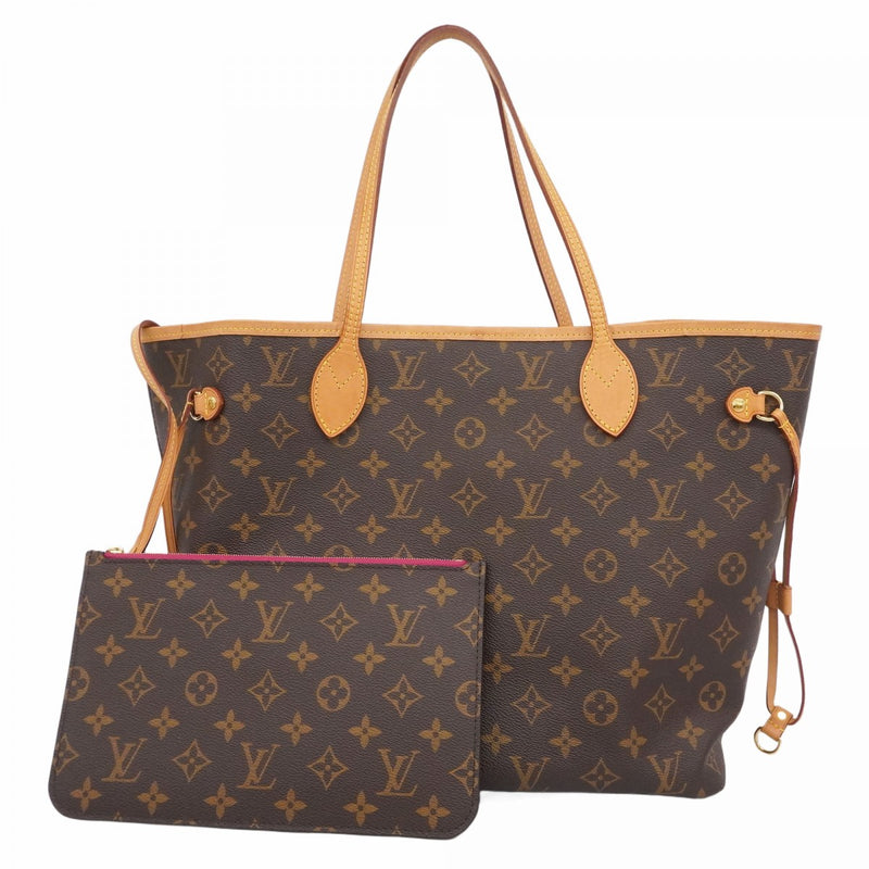 LOUIS VUITTON トートバッグ ブラウン Louis Vuitton ブラウン トートバッグ ポーチ付き