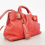 5od3499】サルヴァトーレフェラガモ ハンドバッグ ガンチーニ レザー