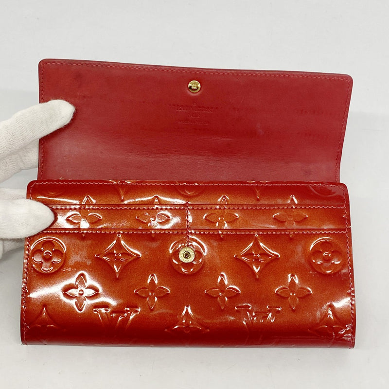 5od3527】ルイヴィトン 長財布 ヴェルニ ポルトフォイユサラ M93530