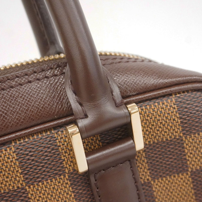 美品 ルイヴィトン ダミエ エベヌ ブレラ ハンドバッグ ラウンドファスナー . LOUIS VUITTON ルイヴィトン ブレラ ダミエ ハンドバッグ ダミエ