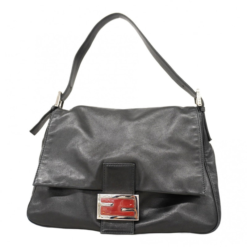 激レア　フェンディ　マンマバケット　ハンドバッグ　シルバー　ガンメタ 激レアフェンディマンマバケットハンドバッグシルバーガンメタ