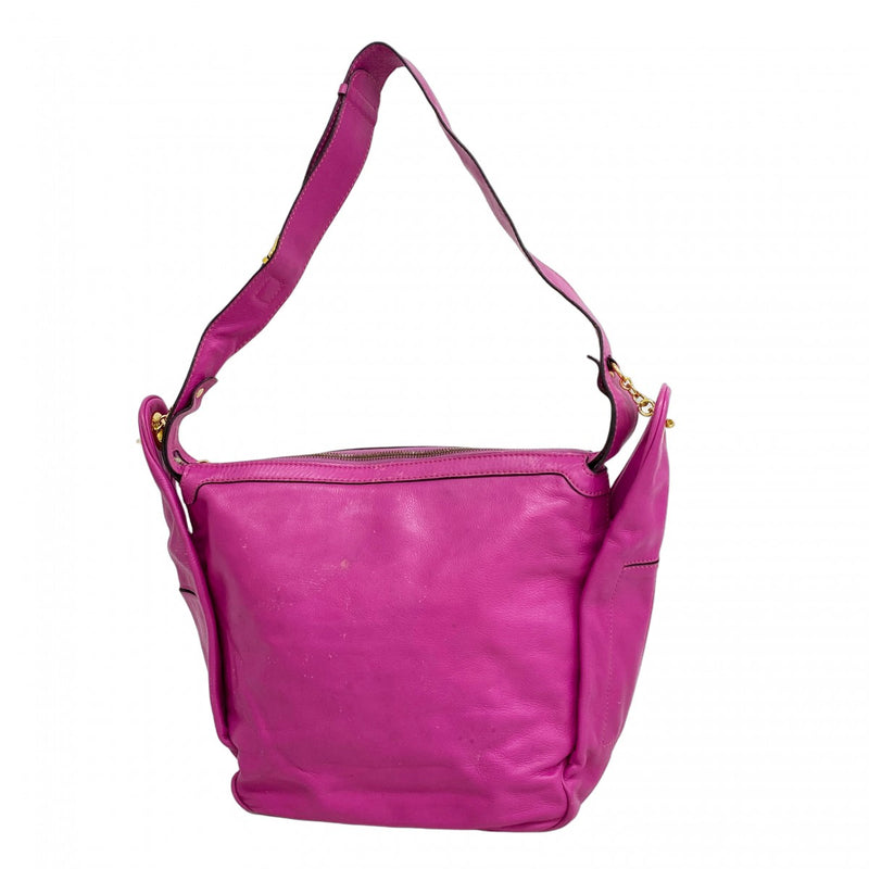 セリーヌ　ハンドバッグ　ショルダーバッグ　ピンク　ゴールド　正規品　美品 セリーヌ CELINE ショルダーバッグ クロード ローズ シャイニーカーフ