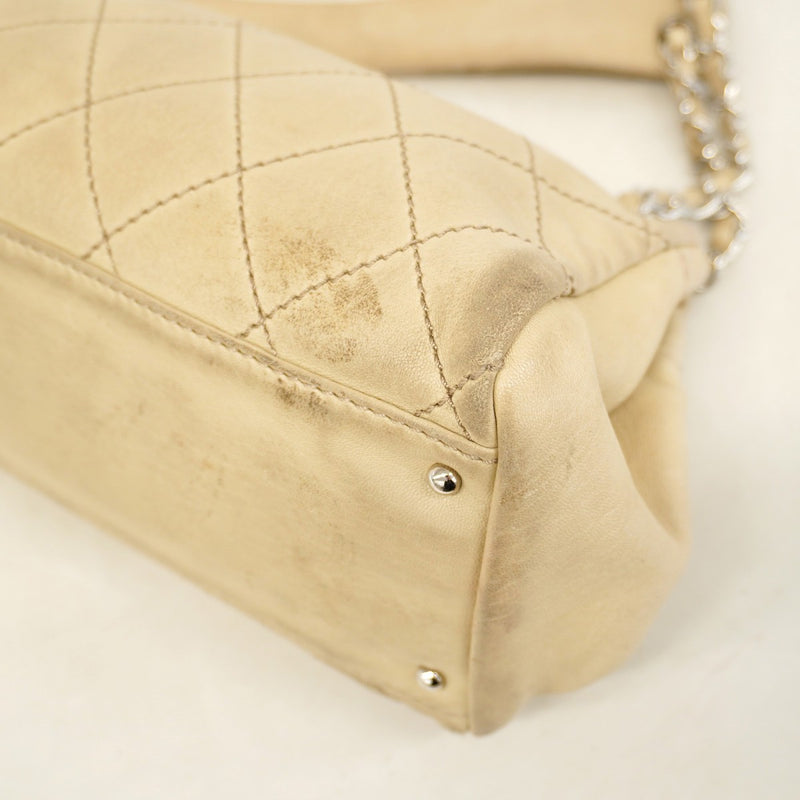 美品✨CHANEL ショルダーバッグ　ダイヤステッチ　フリンジ　ベージュ CHANEL / シャネル | 1990s ヴィンテージ オールド マトラッセ