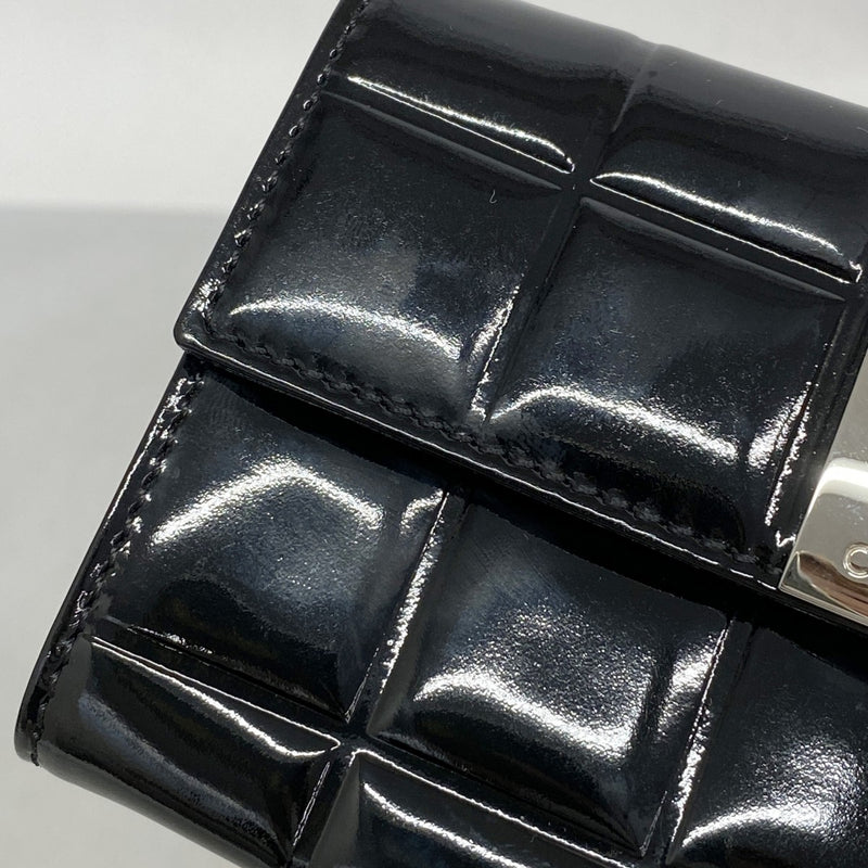 5od3900-h】シャネル カードケース チョコバー パテントレザー