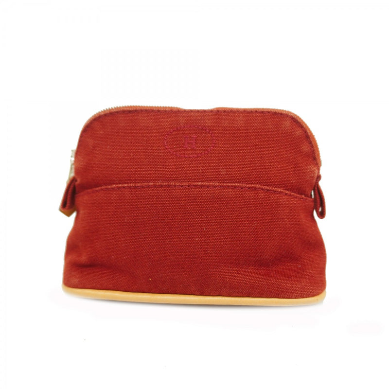 【最終処分SALE】HERMESキャンバス ボリードポーチ A-5847 最終処分SALE】HERMESキャンバス ボリードポーチ A-5847 最終処分SALE