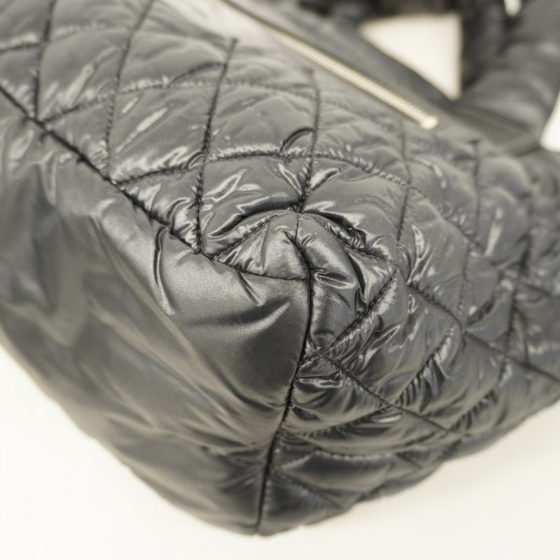 シャネル　コココクーン　ナイロン　トートバッグ　シルバー CHANEL シャネル コココクーン シルバー金具 トートバッグ ナイロン