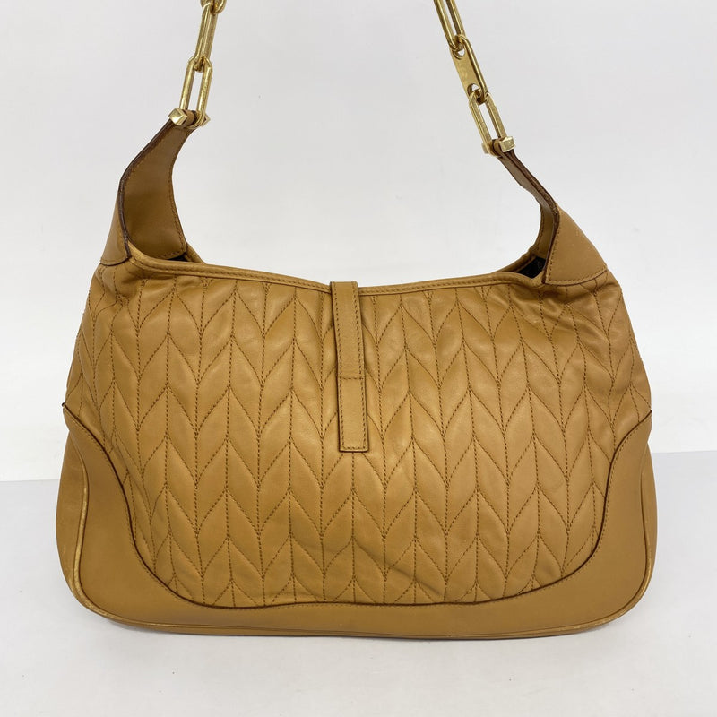 GUCCI ニュージャッキー オールレザー ブラウン ワンショルダーバッグ グッチ ジャッキー 1961〕ミディアムバッグ ・ブラウン レザー | GUCCI公式