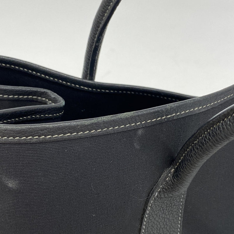 HERMES 極上美品 バッグ ガーデンパーティPM 刻印有り グレー ブラック エルメス ガーデンパーティ PM ノワール トワルアッシュ/ネゴンダ