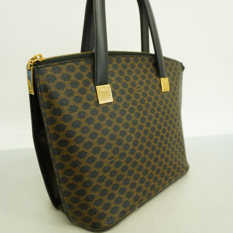 美品❗️深川製磁百代草アントレ　5枚　未使用 5od4280】セリーヌ ハンドバッグ マカダム PVC ブラック ゴールド金具