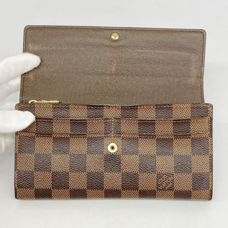 5od4298】ルイヴィトン 長財布 ダミエ ポルトフォイユサラ N61734