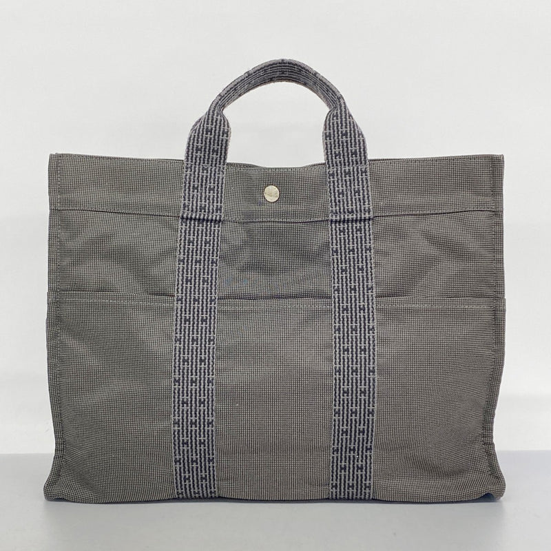 エルメス エールライン トートバッグ ダークグレー【中古・美品】 中古・古着通販】HERMES (エルメス) エールライン トートバッグ グレー