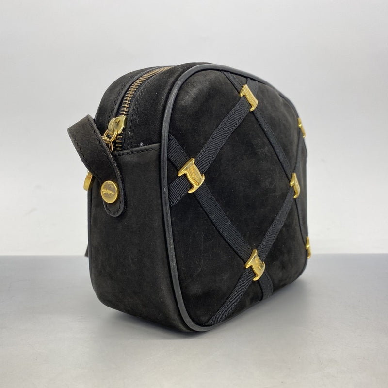 サルヴァトーレフェラガモ ヴィラ スウェードワンショルダー 5od4336】サルヴァトーレフェラガモ ショルダーバッグ ヴァラ