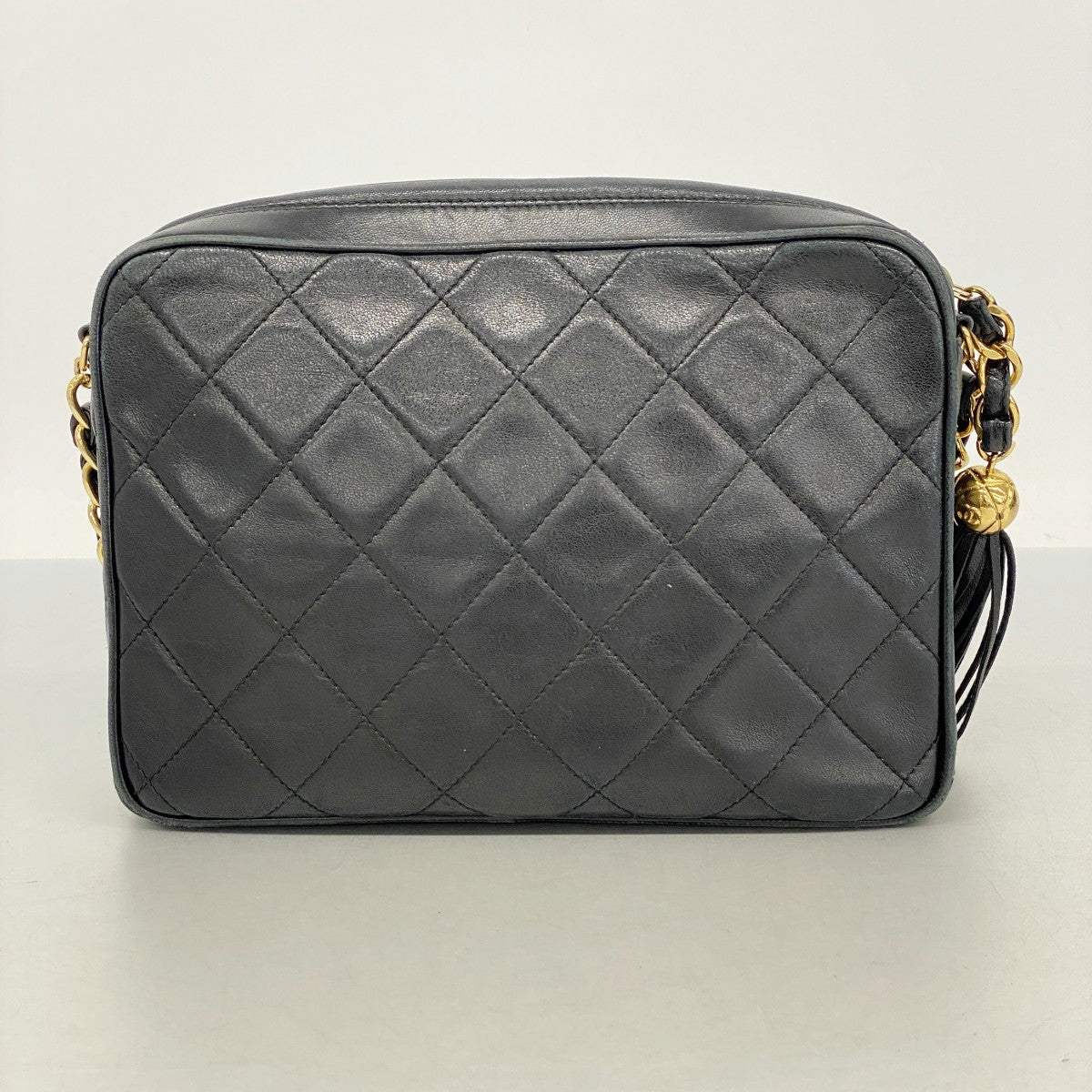 5od4524-h】シャネル ショルダーバッグ マトラッセ フリンジ付き